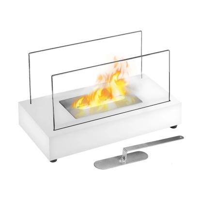 ScandiFlames Lambeth biopejs, bordmodel, hvid