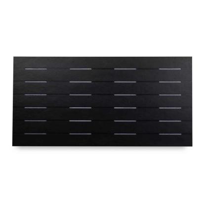 SCG udhængsplade lining med ventilation, 1200 x 600 x 4 mm, sort