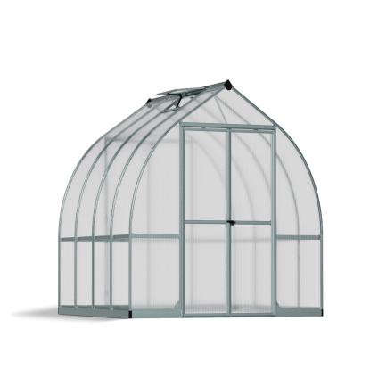 Canopia by Palram Bella drivhus, 6 m², sølv, 6 mm poly, inkl. sokkel