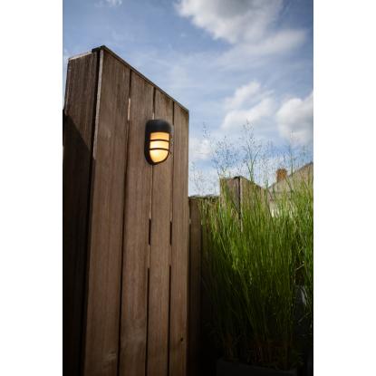 LUTEC BULLO udendørs LED væglampe,  H19,3 cm, IP54, mørk grå