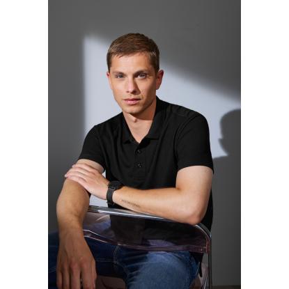 ID Ease 0556 poloshirt, lyocell, sort