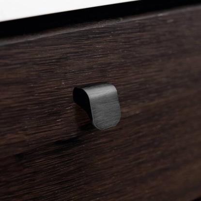Beslag Design Fall greb, 16 mm, børstet mat sort