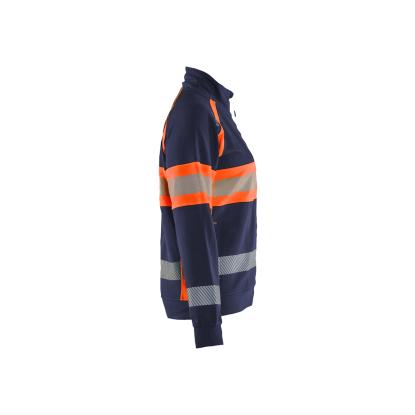 Blåkläder 3505 dame high vis sweatshirt, marineblå/hi-vis orange