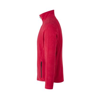 ID 0803 cardigan, mikrofleece, rød