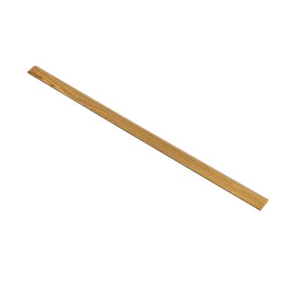 I-Wood afslutningsliste til 3-lamel akustikpanel, brun olieret, beige filt og lys kerne, egefiner, 16 x 92 mm