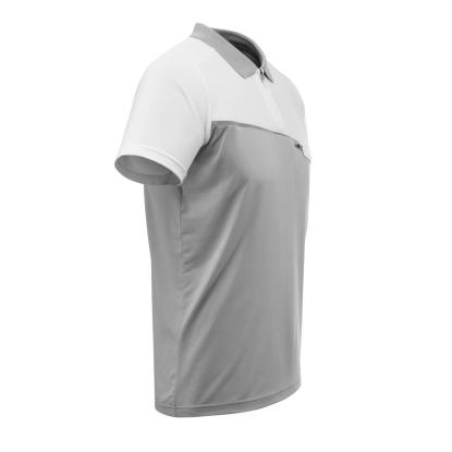 MASCOT ADVANCED poloshirt med brystlomme, grå-meleret/hvid