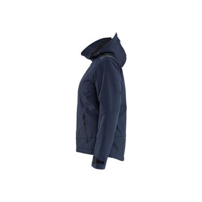 Blåkläder 4751 dame letforet vinter softshelljakke, mørk marineblå/hi-vis gul
