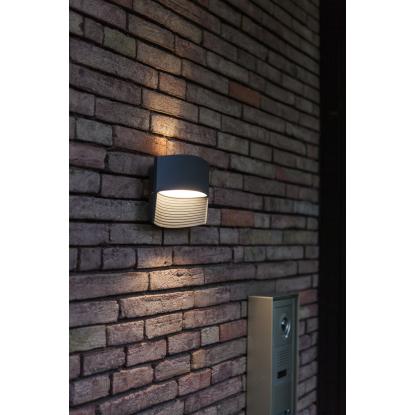 LUTEC LOTUS udendørs LED væglampe, down, IP54, mørk grå