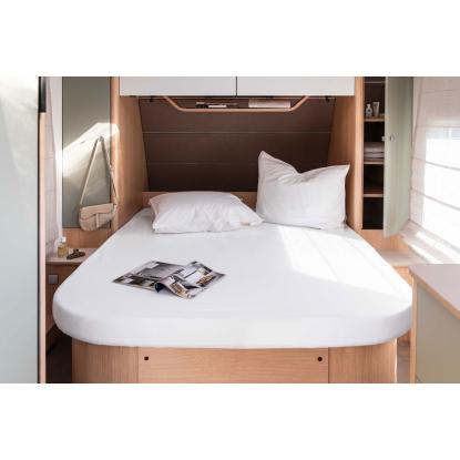 Walra Travel jersey stræklagen til queensize seng, 160 x 210 cm, hvid