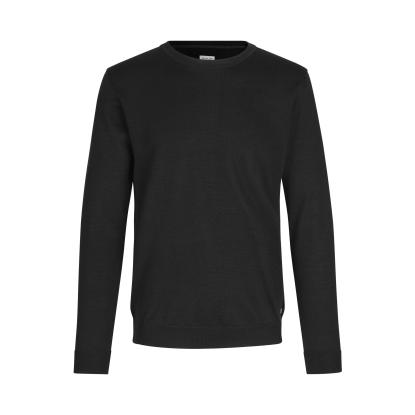 Seven Seas S650 The knit pullover med rund hals, sort