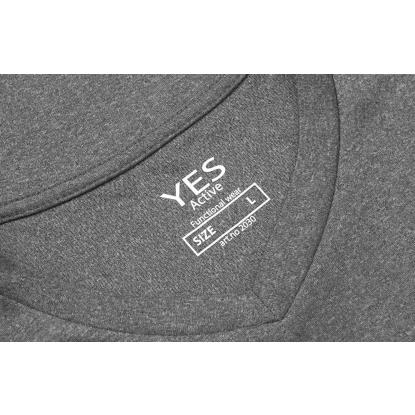 ID 2030 YES Active T-shirt, grå melange