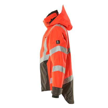 MASCOT SAFE SUPREME Harlow skaljakke, hi-vis rød/mørk antracit