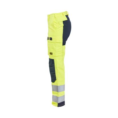 Blåkläder 7191 dame multinorm buks med stretch inherent, hi-vis gul/marineblå
