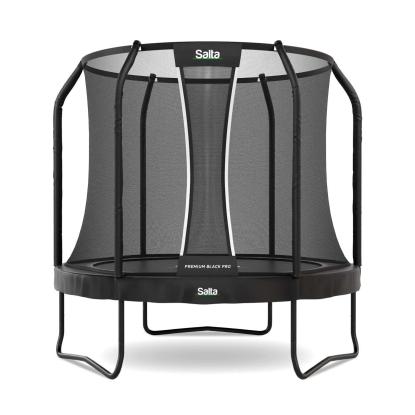 Salta Premium Black Pro trampolin med sikkerhedsnet, Ø260 cm, sort
