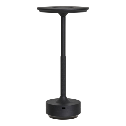 Lyneham LED bordlampe, genopladelig, H28,5 cm, sort