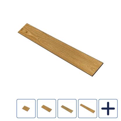 I-Wood UniPanel vægbeklædning, brun olieret, sort kerne, egefiner, 17 x 290 mm