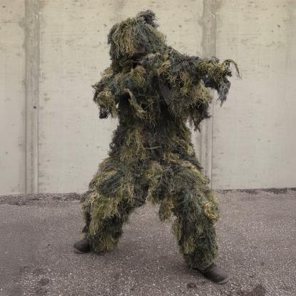 Mil-Tec Pro Ghillie suit, brandhæmmende, woodland camo