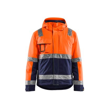 Blåkläder 4870 high vis vinterjakke, hi-vis orange/marineblå