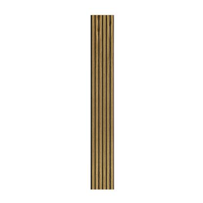 I-Wood Medio+ Original akustikpanel, brun olieret, sort filt og sort kerne, egefiner, 17 x 300 mm