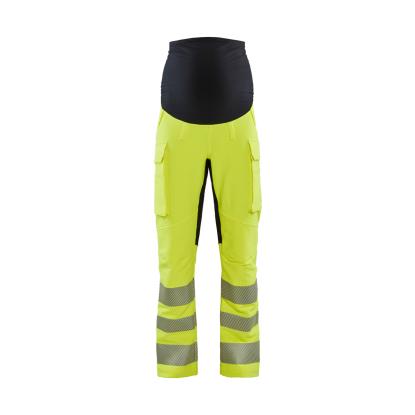 Blåkläder 7100 graviditets high vis buks 4-vejs stretch, hi-vis gul/sort
