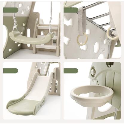 Kids Zone activity legehus med gynge og rutsjebane