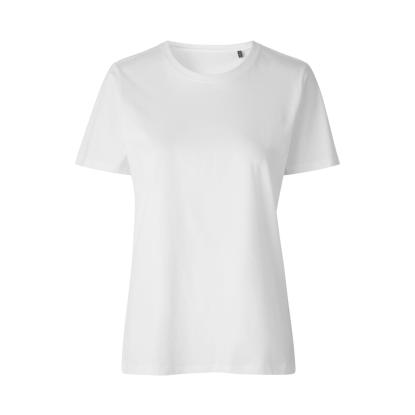 ID 0553 T-shirt, økologisk, dame, hvid