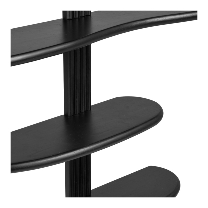 Aliano væghylde, sort eg, 80 cm