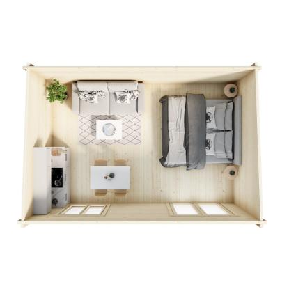 Luoman Lillevilla Koppelo havehus med store vinduer - 24 m²