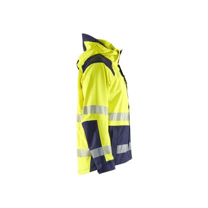 Blåkläder 4435 high vis skaljakke, hi-vis gul/marineblå