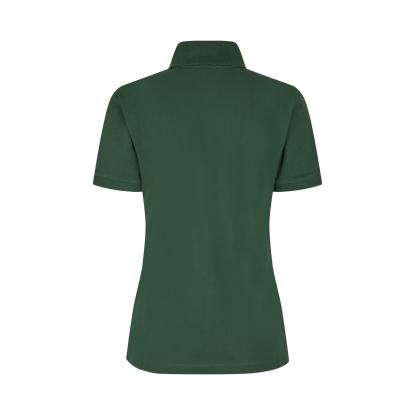 ID 0587 poloshirt, økologisk, dame, flaskegrøn