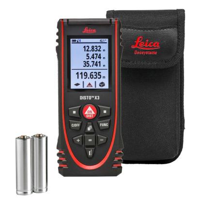 Leica Disto X3 afstandsmåler med bluetooh og hældningssensor, op til 150 meter
