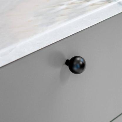 Beslag Design 8322 knop, Ø28 mm, mat sort