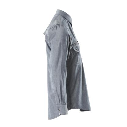 MASCOT CROSSOVER arbejdsskjorte, vasket mørkeblå denim