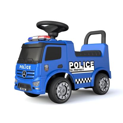 Mercedes Antos politi truck gåbil, blå