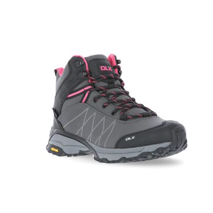 DLX ARLINGTON II vandtætte vandrestøvler med vibram sål, dame, grå/pink