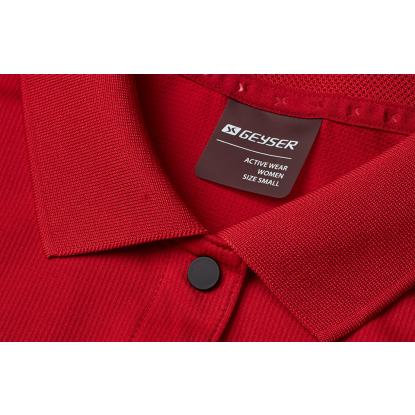 GEYSER G11004 active poloshirt, dame, rød