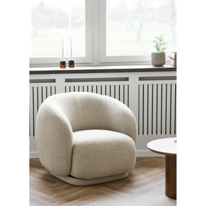 Hawkes loungestol med drejefunktion, sand