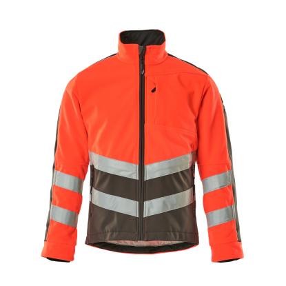 MASCOT SAFE SUPREME Sheffield fleecejakke, hi-vis rød/mørk antracit