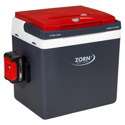 ZORN elektrisk køleboks, 12/230V, akku 18V tilslutning, 26 liter