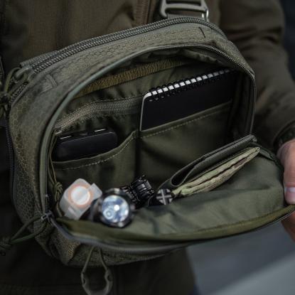 M-TAC Elite Hex EDC skuldertaske, ranger green