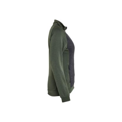 Blåkläder 3419 dame hybrid sweatshirt, efterårsgrøn/sort