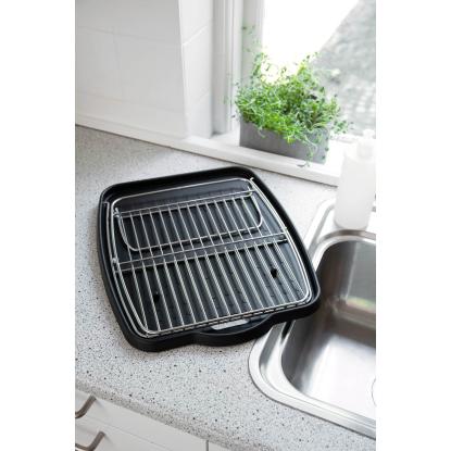 Steel-Function foldbart opvaskestativ, stål/plastik, sort