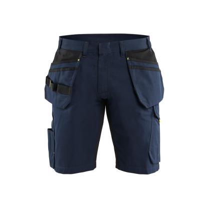 Blåkläder 1494 serviceshorts med værktøjslommer, mørk marineblå/hi-vis gul