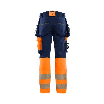 Blåkläder 1125 high vis buks 4-vejs stretch, marineblå/hi-vis orange