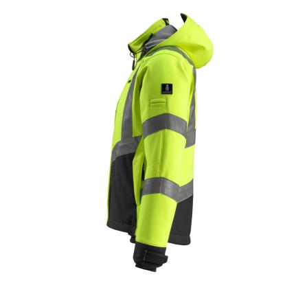 MASCOT SAFE SUPREME Blackpool softshell jakke, hi-vis gul/sort