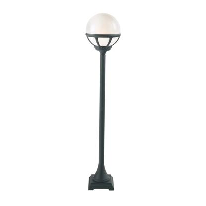 Norlys Bologna stolpelampe, E27, IP54, sort, opal