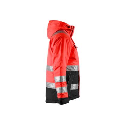 Blåkläder 4872 dame high vis vinterjakke, hi-vis rød/sort