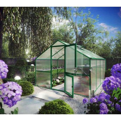 KGT Orchidee IV drivhus, mosgrøn, 12,74 m²
