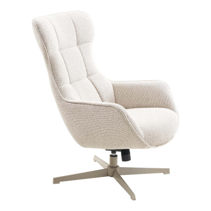 Turin loungestol med drejefunktion, beige