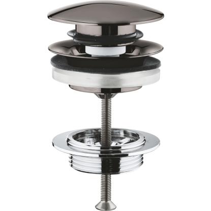 GROHE push-open bundventil, 1 1/4", Ø64 mm, hard graphite